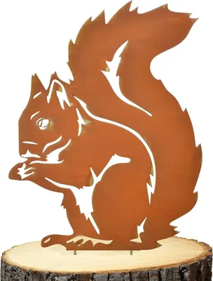 Produktbild von Metall-Skulptur Eichhörnchen Figur für Garten