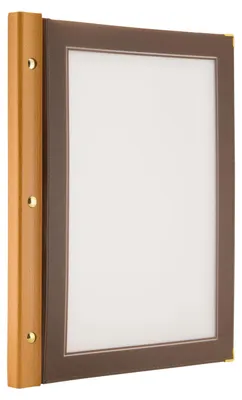 Productafbeelding van Securit Menukaart A4 Wood |Menumap |Bruin