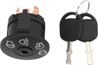 Image de Interrupteur d'allumage 7251741 Démarreur avec jeu de 2 boutons pour tracteur tondeuse Cub Cadet