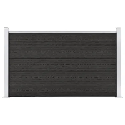 Zdjęcie produktu dla Ogrodzenie ogrodowe WPC, 180x105 cm, szare