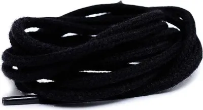 Zdjęcie produktu dla Corbby Czarne Okrągłe Sznurowadła 180 cm