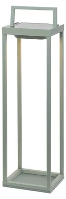 Immagine prodotto di Zafferano - Lanterna Home solar 2 a led 56,4cm - Lampada da parete e da tavolo 2W con batteria e sensore crepuscolare - Verde Salvia