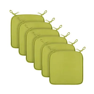 Immagine prodotto di Cuscini per sedia in tela, colore verde, 38x38x2 cm (confezione da 6), productTiles.product.images.aiGenerated