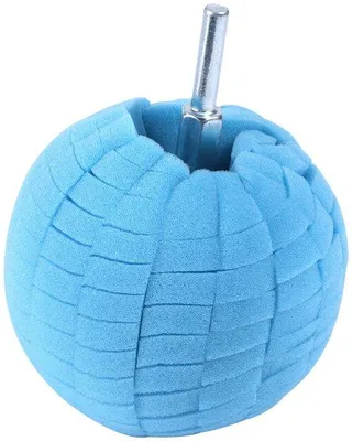 Produktbild von Auto-Bohrpolier, blauer, 8 cm, compact, für Autoecken, Reinigung und Polieren von schwer zugänglichen Stellen ohne Auto-Damage