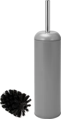 Produktbild von bremermann WC-Garnitur RIALTO, WC-Bürste Standbürste, Edelstahl/Metall grau