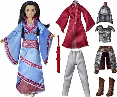 Produktbild von Hasbro Disney Prinzessin - Mulan Puppe 2 Kreationen E8587