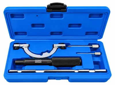 Immagine prodotto di Kit-set messa in fase motori, attrezzi per il bloccaggio della cinghia di distribuzione dell'albero a camme del motore, compatibile con Opel 1.0 1.2 1.4 12V Gebo Tools