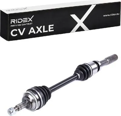 Produktbild von RIDEX 13D0246 Antriebswelle Vorne Rechts für RENAULT CLIO II (BB0/1/2, CB0/1/2) KANGOO (KC0/1) Scénic I (JA0/1, FA0) MEGANE I (BA0/1) MEGANE Scenic