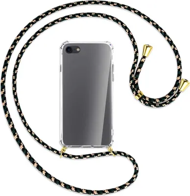 Produktbild von Handykette Backcover-Schutzhülle mit Band (Metall goldfarben) für Apple iPhone 7, iPhone 8 - camouflage