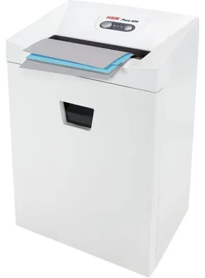 Image de HSM Pure 420 Destructeur de documents avec coupe en particules P-5, 1,9 x 15 mm, jusqu'à 11 feuilles, blanc