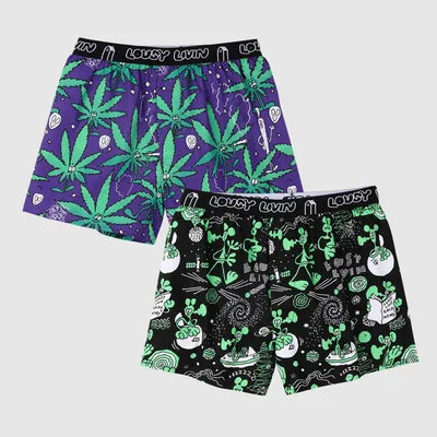 Produktbild von Lousy Livin Boxer Briefs 2-Pack Outer Weedy XL