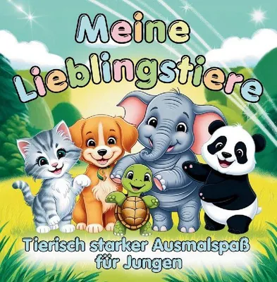 Produktbild von Meine Lieblingstiere - Ausmalspaß für Jungen ab 3 Jahren