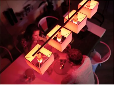 Produktbild von Philips Hue LED Lampe E14 2er Set 5,3W 320lm White Color Amb.
