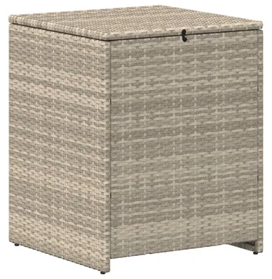 Obrázok produktu pre vidaXL Box na vankúše, svetlosivý, 55 x 55 x 69 cm, poly-ratan