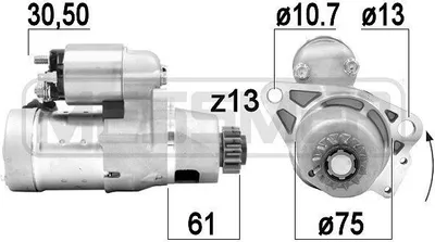 Produktbild von ERA 220845A Starter Anlasser 1,4kW für NISSAN X-TRAIL (T30) 12V