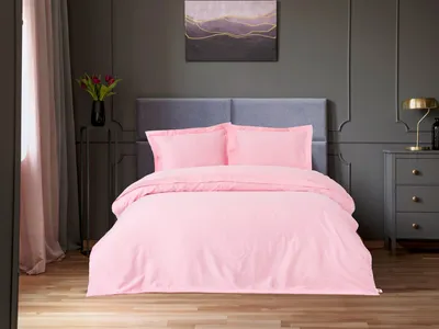 Produktbild von L'Essentiel Linge de Maison, Elegant - Pink, Satin-Doppelbettwäsche-Set (DE), Rosa, 100 % Baumwollsatin, 200 x 200 cm