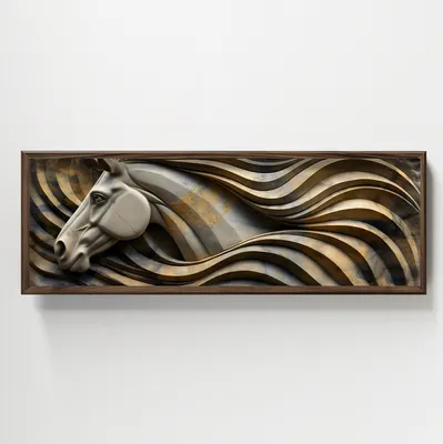 Immagine prodotto di Wallity, HUM004, quadro decorativo incorniciato in MDF, multicolore, 100% MDF, 120 x 40 x 3,5 cm