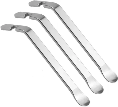 Image de Outil de démontage de pneus de vélo, ensemble de 3 démonte-pneus en acier inoxydable