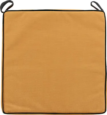 Produktbild von Stuhlkissen Outdoor gelb aus Polyester, wasserabweisend mit Klettschlaufen