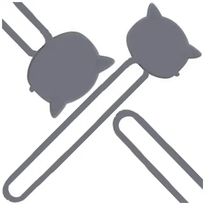 Produktbild von Silikon-Kabel-Organizer-Wickler grau