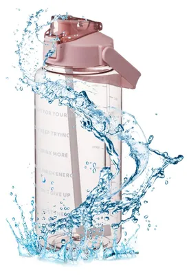 Produktbild von 2-Liter-Sportgetränkflasche mit Zeitmarkierungen