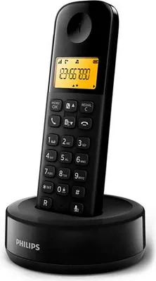 Produktbild von Philips D160 Strahlungsarmes Schnurlostelefon mit Anrufbeantworter, Rufnummernanzeige, 10h Sprechzeit, 8 Tage Standby, Freisprechfunktion, DECT