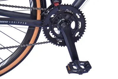 Produktbild von WYNN Gravelbike Gravel 28 Zoll GRL1.1 grau Rahmenhöhe 54 cm Damen Herren 14 Gänge Gepäckträger Schutzbleche