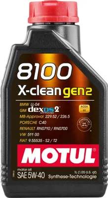 Produktbild von Motul Motorenöl 8100 X-CLEAN GEN2 SAE 5W-40
