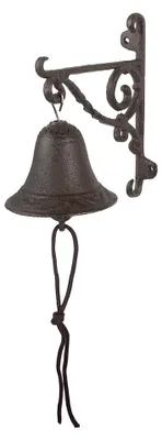 Obrázok produktu pre Clayre & Eef Staromódny zvonček 14x11x18 cm Hnedý železný