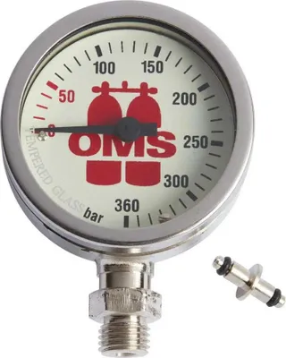 Zdjęcie produktu dla Ciśnieniomierz Oms Spg 52 Mm 360 Bar Srebrny Srebrny Jeden Rozmiar