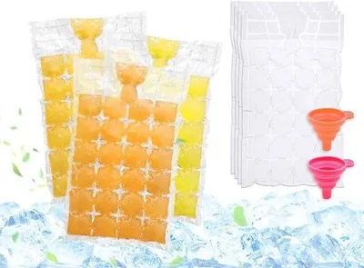 Produktbild von 200 Stück Eiswürfelbeutel - Eisformen für Cocktails und Getränke