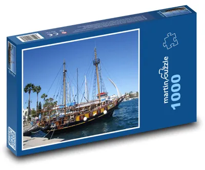 Produktbild von Puzzle 1000 Kreuzfahrtschiff im Hafen - martinpuzzle