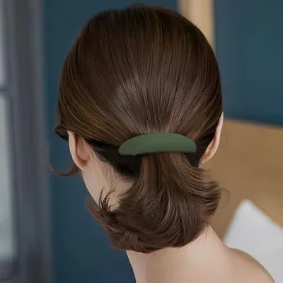 Produktbild von 4 französische Vintage-Haarspangen, klassische große Clips für Frauen und Mädchen mit feinem bis mitteldickem Haar