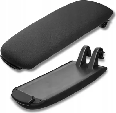 Image de Housse d'accoudoir pour Audi A4 B6 B7 Exo Noir Tissu