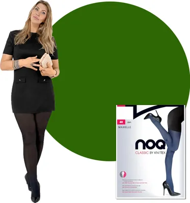 Produktbild von Maxielle Mikrofaser-Strumpfhose in Übergröße, 40 Denier glatt, matt, halbblickdicht 6 Dark Green