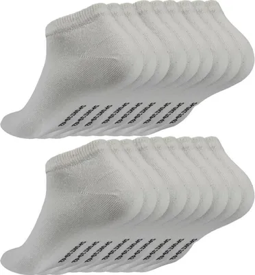 Produktbild von Sneaker Socken Herren Damen Socken Baumwolle, 18 Paar, Weiß 35-38