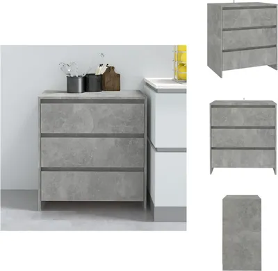 Produktbild von vidaXL Sideboard Betongrau 70x41x75 cm Holzwerkstoff -  Sideboards