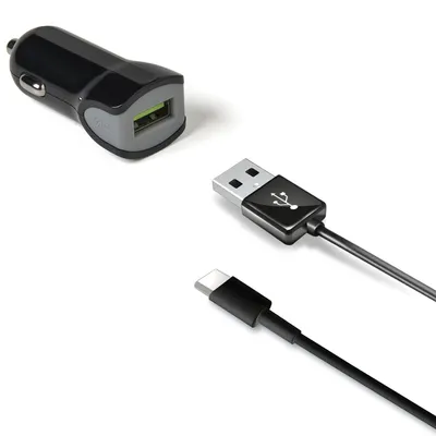 Obrázok produktu pre Autonabíjačka + USB-C kábel 2,4A 12W