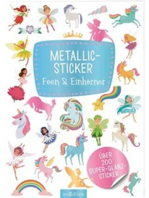 Produktbild von Metallic-Sticker - Feen & Einhörner