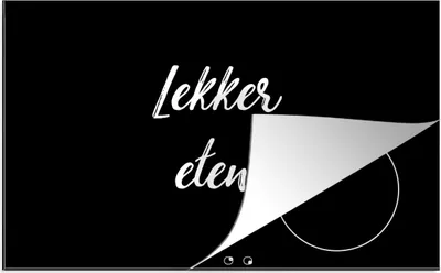 Produktbild von KitchenYeah© Herdabdeckplatte Zitate - Essen - Sprichwörter - Gutes Essen , 81x52cm, Küche Deko, Glaskeramikkochfeld Herdabdeckung, Abdeckplatte fùr Kochfeld