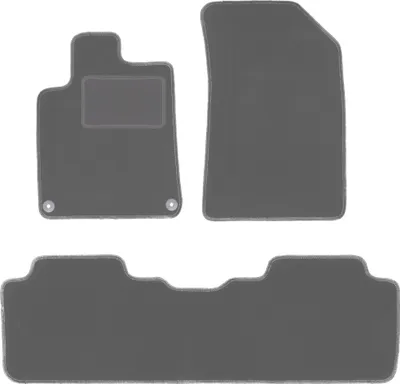 Produktbild von Graphit-Fußmatten für: Peugeot 407 Coupé, Limousine, Kombi, SW (2004-2011)