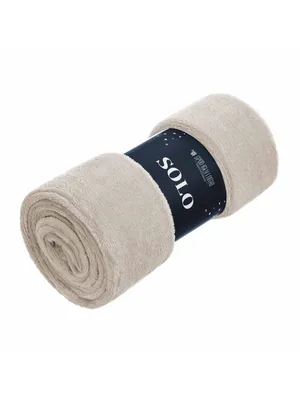 Produktbild von Mikrofaser-Kuscheldecke SOLO, Beige, 200 x 220 cm, warm und angenehm weich