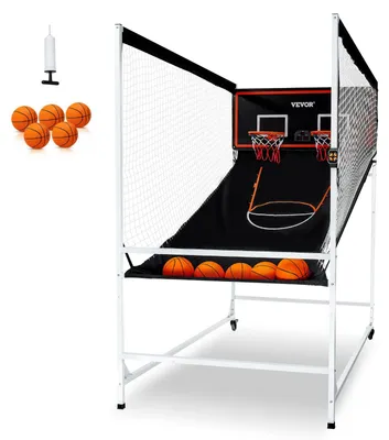 Image de Match de basket-ball - Jeu de basket-ball - Basket-ball en intérieur - Jeu d'arcade - Double panier - 8 modes de jeu