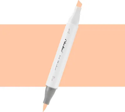 Image de Pinceau et ciseau double face OHUHU, YR240 Crème