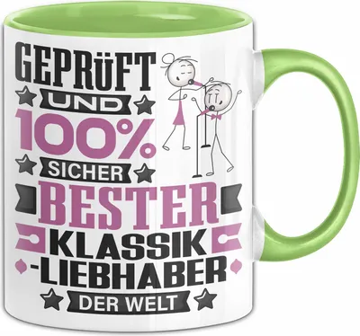 Produktbild von Klassikliebhaber Geschenk Lustiger Spruch für Klassikliebhaber Geschenkidee Bester Klassikliebhaber Der Welt (Grün)