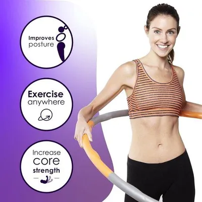 Produktbild von Famanu Hula-Hoop-Reifen für Erwachsene - Gewichtsoptimiert und komfortabel