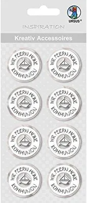 Produktbild von Ursus 564000331 - Kreativ Accessoires, Schiff, 8 Stück, silber