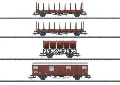 Image de Märklin 46662 H0 Coffret de 4 wagons de marchandises de la DB (46662)