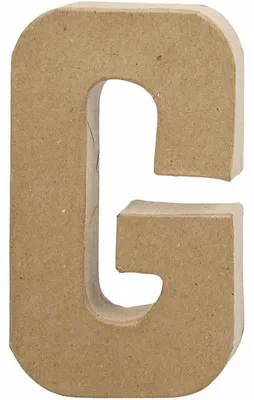 Produktbild von Buchstabe, G, H 20,5 cm, B 11,5 cm, Dicke 2,5 cm, 1 Stk [HOB-26606]