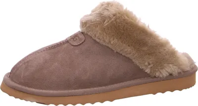 Produktbild von OOG Damen-Pantoffel mit Warmfutter Khaki-Beige, Farbe:beige/schlamm, EU Größe:38